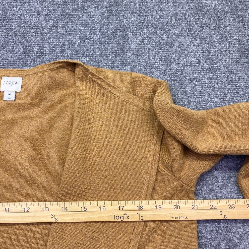 J.Crew Vanessa Sweater Jacket Womens Open Front Cardigan Mustard Yellow Sz M - Picture 3 of 9